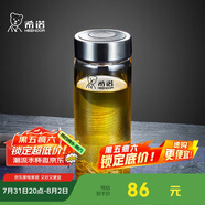 希諾單層玻璃杯男家用商務(wù)辦公泡茶杯子便攜車(chē)載水杯XN-6015 280mL