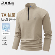 馬克華菲長袖男T恤美式潮流休閑百搭男士上衣秋季抗菌運(yùn)動(dòng)速干衣服男款