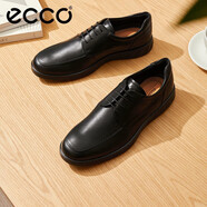 愛步（ECCO）男士商務(wù)皮鞋 通勤德比鞋舒適正裝鞋  S 輕巧混合520324 黑色44