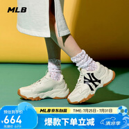MLB鞋子男女老爹鞋增高運(yùn)動(dòng)休閑鞋四季款3ASHC101N-50BGL-260/淺米色
