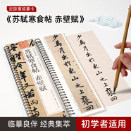 宛陵文韻蘇軾寒食帖赤壁賦經(jīng)典碑帖書(shū)法臨摹字卡毛筆字帖蘇軾全文書(shū)法字帖-黑美蘇軾寒食帖赤壁賦