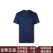 保羅拉夫勞倫（Polo Ralph Lauren）Logo刺繡圓領平直下擺短袖T恤男款藏青色 藏青色 XS