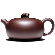 御壺堂【暢陶】宜興紫砂壺全手工泡茶壺茶壺具套裝家用名家李新生遠望 紫泥款 201mL(含)-300mL(含)