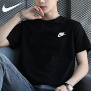 NBA KIDS-NIKE耐ke純棉t恤男新款夏季寬松休閑上衣跑步運(yùn)動(dòng)體恤上衣半袖男 耐克AR4999-013黑 L /建議(120-140斤)