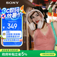 索尼（SONY）WH-CH520 舒適高效無線頭戴式藍牙耳機 舒適佩戴 音樂耳機 米色 高考祝福禮物