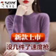 啄木鳥(niǎo)2025針織衫春秋新款低圓領(lǐng)寬松型毛衣百搭薄款針織打底衫 【深紫】圓/領(lǐng) 2XL 【135-155斤】