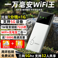 澳名隨身WiFi通用移動無線WiFi6免插卡上網(wǎng)寶隨行無線便攜車載充電寶款全國通用流量2025款 【充電寶旗艦版】免插卡-WiFi6-1萬毫安電池 不限速不虛標月享1500G流量
