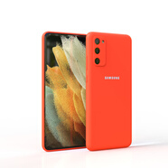 三星（SAMSUNG）適配三星Galaxy S20FE全包親膚液態(tài)手機殼S20 FE保護殼 熒光橙 三星Galaxy S20 FE 5G SM-G78