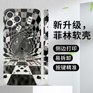 XMSJ無(wú)限空間手機(jī)殼蘋(píng)果16華為pura70pro3D立體深淵iPhone15promax小米14創(chuàng)意撲克vivo視覺(jué)黑洞OPPO透 ZHS3427無(wú)限空間-菲林軟殼 一加Ace5