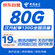 中國電信流量卡19元【自選靚號】130G全國通用大長期移動手機電話卡純上網(wǎng)非無限永久