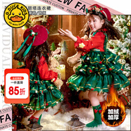 G.DUCKKIDS童裝圣誕節(jié)兒童服裝女童連衣裙秋冬季洛麗塔公主裙卡通洋氣生日裙 237款單加絨連衣裙 100 建議90-100cm3-4歲