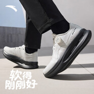 安踏神行PRO丨通勤訓練運動(dòng)鞋男秋季旋扣免系帶緩震回彈慢跑鞋健身鞋