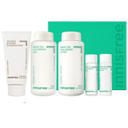 悅詩(shī)風(fēng)吟（innisfree）韓國進(jìn)口innisfree悅詩(shī)風(fēng)吟套裝九重臻致水乳護膚品化妝品套裝禮 綠茶水乳4件套+火山泥潔面150