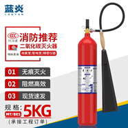 藍炎 5公斤二氧化碳滅火器商用5kg25年新國標(biāo)消防3C認證手提式氣體滅火器機房精密儀器消防器材