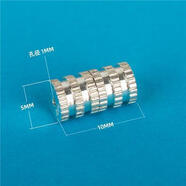 NSYCA999銀項鏈扣子純銀手鏈螺絲扣穿珍珠項鏈的配件連接扣頭接頭搭扣 齒輪扣10# 送引線(xiàn)珍珠線(xiàn)銀布