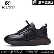 KLWP香港正品男鞋春季新款百搭厚底增高運動休閑跑步鞋時尚男鞋 黑 黑色款一 38