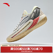 安踏（ANTA）狂潮6丨外場(chǎng)實(shí)戰(zhàn)防滑耐磨低幫運(yùn)動(dòng)籃球鞋男 安踏白/泥沙灰/基礎(chǔ)黑-1 41