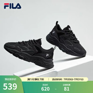 FILA斐樂(lè )女鞋跑步鞋火星二代復古老爹鞋運動(dòng)鞋休閑慢跑鞋MARS Ⅱ 黑色-BK-F12W141116F 38