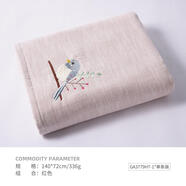 金號(hào)2條金號(hào)毛巾A類純棉紗布全棉雙層家用洗臉洗澡大人兒童加大 37791條 浴巾紅色一條GA3