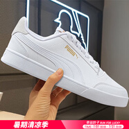彪馬（PUMA）板鞋男鞋女鞋 25夏季新款運(yùn)動(dòng)鞋情侶小白鞋鞋子平底低幫休閑鞋男 【主推經(jīng)典款】彪馬白-金色/曬圖退10【元】 41 265mm/7.5