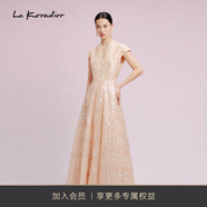 拉珂蒂（La Koradior）[新品直降]時尚款晚禮服氣質(zhì)輕奢禮服晚會宴會 淡黃 XL