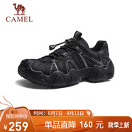 駱駝（CAMEL）【云山】網(wǎng)面戶外徒步登山休閑丑萌鞋情侶 G15S076104 黑色 42