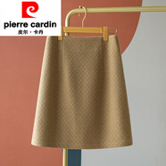 皮爾卡丹（pierre cardin）白色半身裙2025新款秋冬毛呢冬裙小個(gè)子一步裙高腰包臀顯瘦短裙女 卡其色 XL