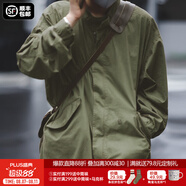馬登工裝美式復古M65戰壕派克服魚(yú)尾風(fēng)衣parka中長(cháng)款大衣外套男春 軍綠色 (寬松，大2碼) S
