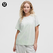 lululemon丨All Yours 女士棉混紡 T 恤 *Wash LW3IRES 蒸汽灰薰衣草紫青檸黃綠水洗云紋 S