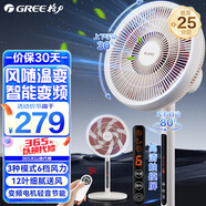格力（GREE）電風(fēng)扇家用落地扇直流變頻遙控電風(fēng)扇智能風(fēng)臺地兩用輕音電扇落地 FSZ-30X66Bg7