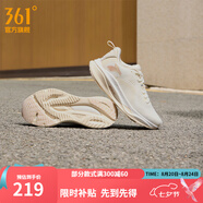 361度運動(dòng)鞋男鞋赤焰4秋季網(wǎng)面透氣跑鞋男輕便通勤減震專(zhuān)業(yè)跑步鞋 羽毛白/西米色 密網(wǎng)【女】 37