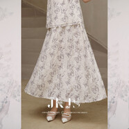 JK&JS【單件半身裙】新中式垂感古風(fēng)漢元素半身裙雪紡衫長(cháng)裙女 蝶舞 S