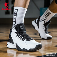 喬丹QIAODAN籃球鞋運動(dòng)鞋冬季男鞋室外緩震男士實(shí)戰籃球鞋R 白色/黑色 40