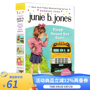 朱尼瓊斯系列1-4冊禮盒裝 英文原版 Junie B. Jones First Boxed Set Ever兒童初級章節(jié)橋梁書 插圖小說Barbara Park Set Ever 1-4 初級橋梁書 