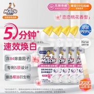 威猛先生（Mr Muscle）潔廁靈 600g*4瓶 戀戀桃花 含84精華 潔廁劑 馬桶清潔