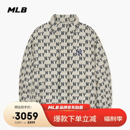 MLB羽絨服女情侶短款復(fù)古老花休閑寬松3ADJM0236-50CRD-M