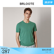 巴魯特（Brloote）男短袖T恤時尚休閑色圓領(lǐng)體恤衫夏季 綠色 165/88A