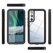 逆流科技適用三星s22防水手機(jī)殼galaxys22ultra保護(hù)套全包圍防摔密封防塵2 小貝殼-透黑-四防殼 S22
