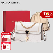 CAMILA KSENIACK輕奢包包女包單肩包女士斜挎包生日七夕情人節禮物送女朋友老婆 米白色 CK-七夕情人節限定禮盒款