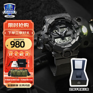 卡西歐（CASIO）手表男學(xué)生手表禮物黑金g-shock系列防水運(yùn)動(dòng)日韓石英表 GA-700BCE-1A尼龍表帶款