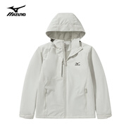 美津濃戶外夾克男女登山服鋒衣外套防風(fēng)抓絨內(nèi)里衣服