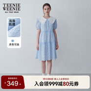 Teenie Weenie小熊夏裝公主裙連衣裙法式優(yōu)雅可愛娃娃裙女白色裙子