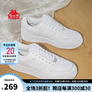 KAPPA卡帕男鞋板鞋男夏季新款透氣小白鞋子男百搭休閑鞋輕便跑步運(yùn)動(dòng)鞋 鷺羽白 35