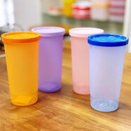 特百惠 NICE270m杯170m彩運杯140mQ杯迷你密封防漏口袋杯隨身杯 橙色杯270ml