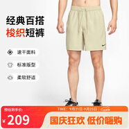 耐克NIKE男運(yùn)動(dòng)短褲 夏季戶(hù)外運(yùn)動(dòng)針織褲 寬松簡(jiǎn)約DV9858-251卡其色L