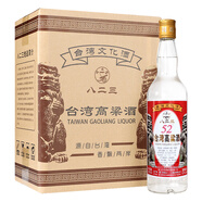 明水堂 高粱酒 白酒整箱 八二三高度糧食酒 家常酒 52度 600mL 6瓶