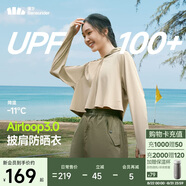 蕉下（beneunder）防曬衣女春夏新款冰絲涼感升級披肩AL118漠北咖L