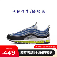 耐克Air Max97 男子純黑全掌跑步鞋921826-DX6057-DM0028 DM0028-400 38.5