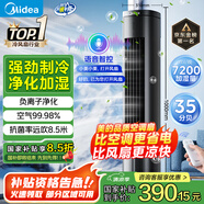 美的（Midea）【降溫優(yōu)選】家用空調(diào)扇智能語音冷風(fēng)扇負(fù)離子凈化靜音落地冷風(fēng)機(jī)水冷塔扇強(qiáng)力制冷小空調(diào)ACA10TJR