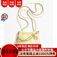 香奈兒（Chanel）女包22 手袋金屬質(zhì)感小牛皮20 × 19 × 6 cm單肩包奢侈品潮牌 淡黃色AS3980 B08037 NN289
